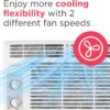 Frigidaire 5,000 BTU Window-Mounted Air Conditioner, Cools Up to 150 Sq. Ft., Quiet Operation, Effortless Temperature Control, 2 Fan Speeds, Auto Restart, White