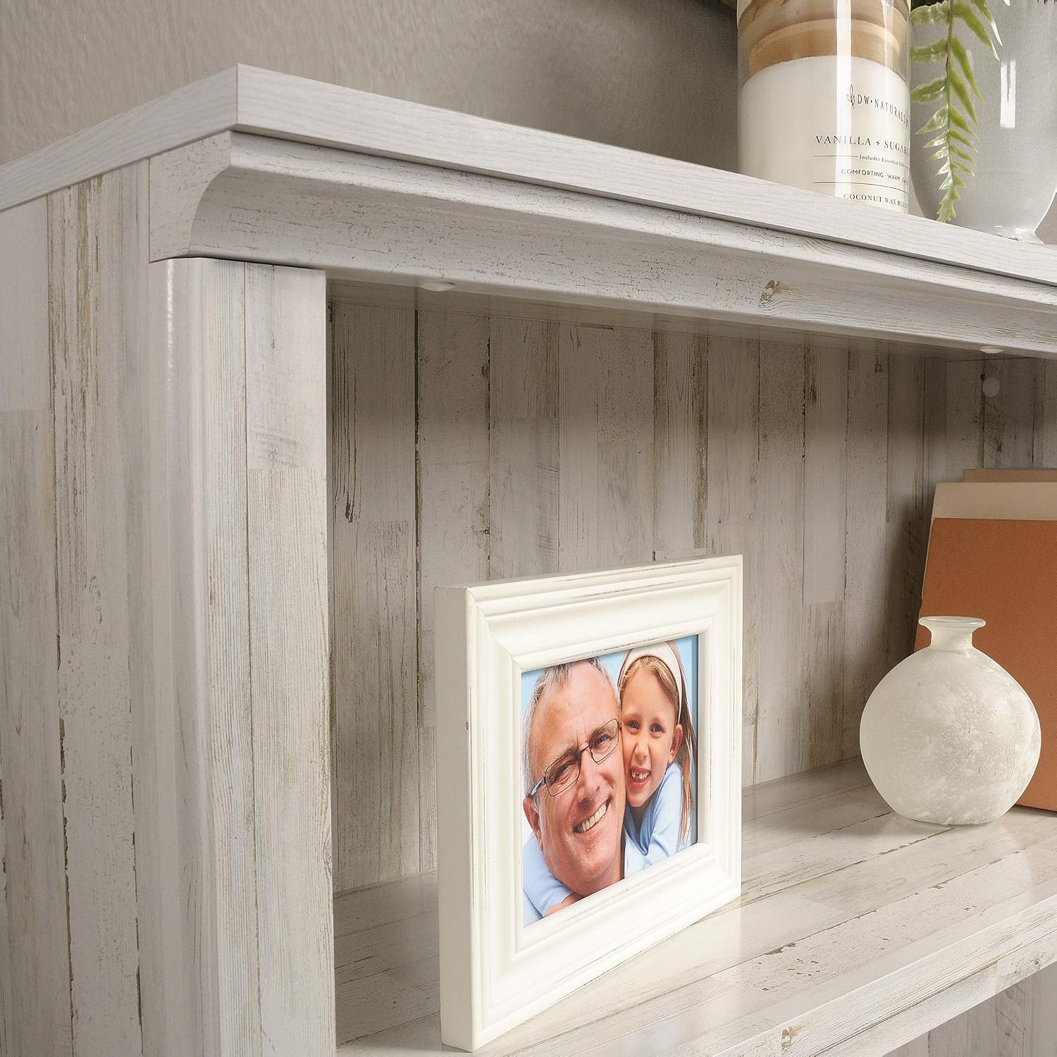 Sauder 3 Tier Book Shelf Wooden Bookcase Multipurpose Bookshelf for Home Office, Living Room, in White Plank Sauder 3 Tier Book Shelf Wooden Bookcase Multipurpose Bookshelf for Home Office, Living Room, in White Plank - Image 8