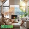 12,000 BTU Mini Split Air Conditioner with 22 SEER2 Efficiency,750 Sq.Ft Cooling/Heating, Energy Star Certified,Smart Inverter Tech,Alexa-Compatible WiFi Control,Professional Installation Kit Included