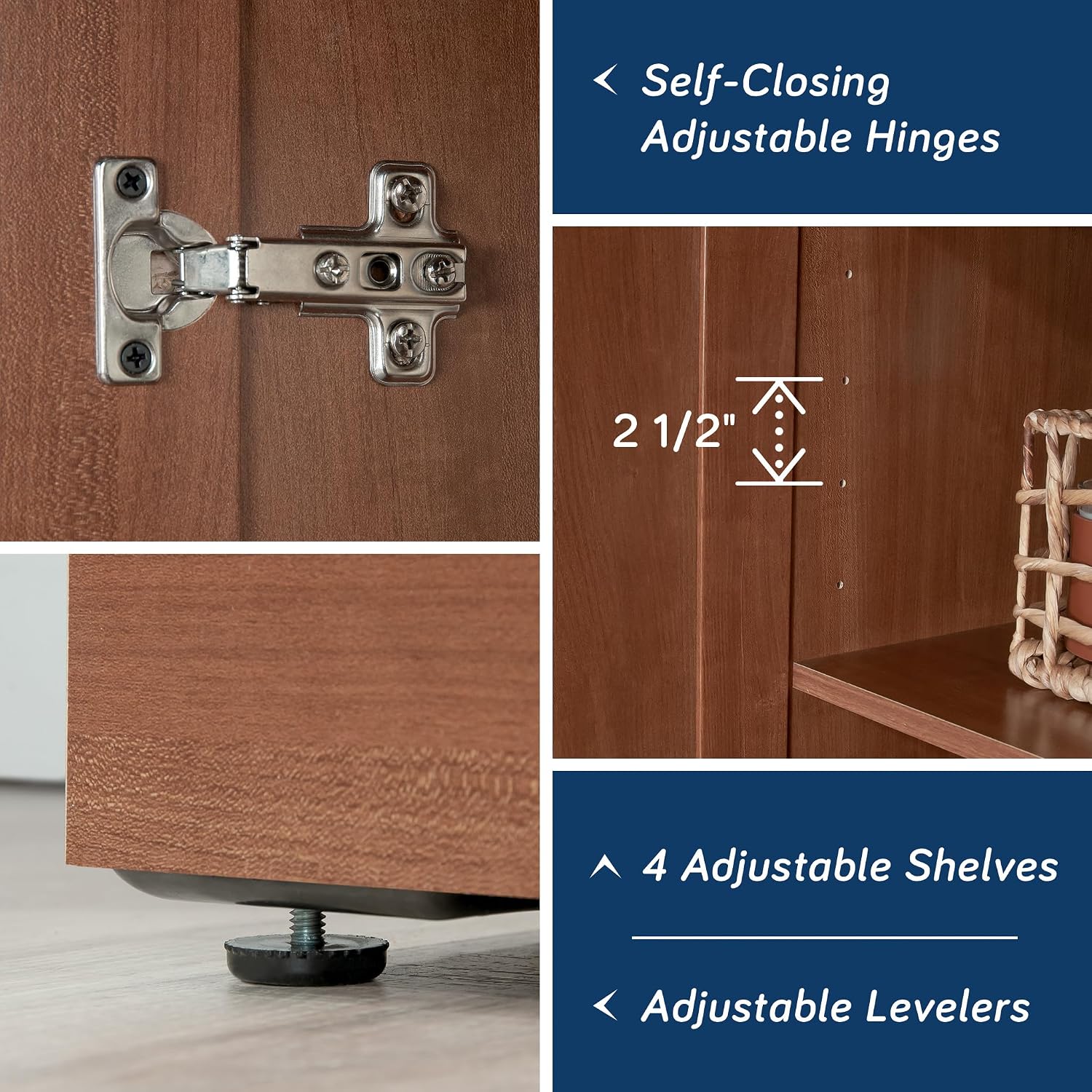 Sauder HomePlus Storage Cabinet/ Pantry cabinets, Sienna Oak finish Sauder HomePlus Storage Cabinet/ Pantry cabinets, Sienna Oak finish - Image 5