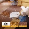 roborock Qrevo S5V Robot Vacuum and Mop, FlexiArm Edge Mopping | 12,000Pa, Dual Zero-Tangle System, Smart Obstacle Avoidance, 10mm Mop Lifting, Auto Mop Washing & Warm Air Drying, White