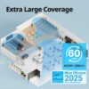 COWAY Air Purifiers for Large Room Whole Home Up to 4,253ft², 2 Sets of XL Washable Pre-Filters and HEPA Filters for Dual Purification, AQI, Turbo Mode, Timer, Wheels, 5yr Warranty, ProX(W)