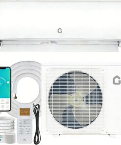 Garvee 11500 BTU Mini Split AC/Heating System, 115V WIFI Enabled Energy Efficient Mini Split Unit,Wall-Mounted Split Air Conditioner,Cools Up to 750 Sq.Ft, Heat Pump & Installation Kits