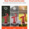 VEVOR Well Hand Pitcher Pump, 25 ft Maximum Lift, Antique Cast Iron Manual Hand Water Pump, NPT 1-1/4 in Connection, Easy Installation, Old Fashioned for Outdoor Garden, Pond, Backyard, Farm, Red VEVOR Well Hand Pitcher Pump, 25 ft Maximum Lift, Antique Cast Iron Manual Hand Water Pump, NPT 1-1/4 in Connection, Easy Installation, Old Fashioned for Outdoor Garden, Pond, Backyard, Farm, Red