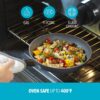 Bialetti Impact 10-Piece Textured Aluminum Cookware Set with Pots, Pans, and Dutch Oven, Nonstick Pots and Pans Set for Kitchen, Gray