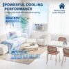 GarveeHome 8000 BTU Window Air Conditioner with Remote Control | Window AC Units Cools up to 350 Sq. Ft, 3 Cooling & Fan Speeds, Quiet Operation, LED Digital Display, Ideal for Bedroom