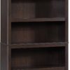 Sauder 5 Tier Book Shelf Wooden Bookcase Multipurpose Bookshelf for Home Office, Living Room, in Jamocha Wood