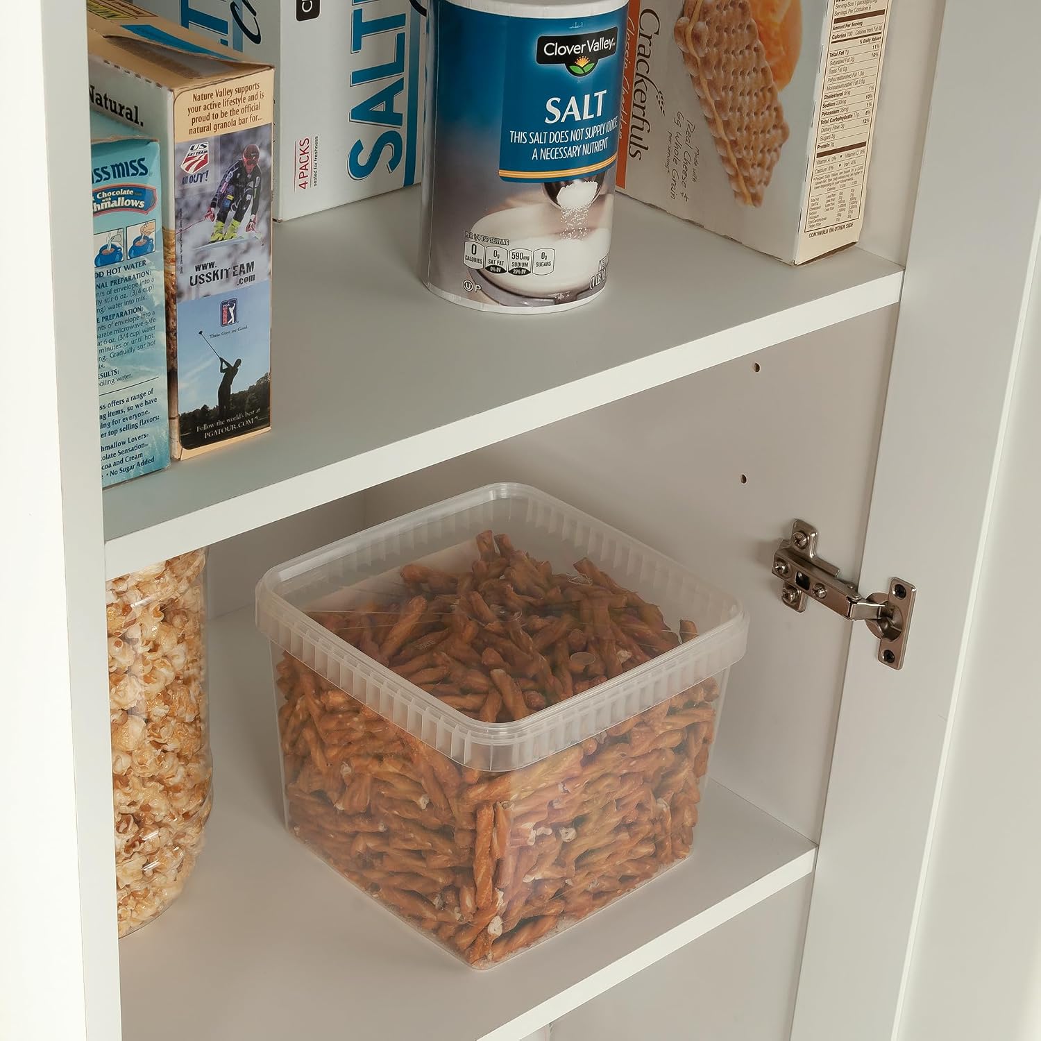 Sauder HomePlus Pantry Storage Cabinet, Soft White | Single Door, Adjustable Shelves, Kitchen Storage Cabinet Sauder HomePlus Pantry Storage Cabinet, Soft White | Single Door, Adjustable Shelves, Kitchen Storage Cabinet - Image 6
