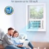 Midea 5,000 BTU Window Air Conditioner, Cools up to 150 Sq. Ft. with Easy-to-Use Reusable Filter, Remote, Perfect AC for Bedroom, Living Room, Home Office, Electronic Control