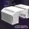 GE Profile ClearView Inverter Window Air Conditioner Unit, 12,200 BTU, Energy Efficient Cooling up to 550 sq ft., Ultra Quiet, SMART Home Capable, Includes Remote, White GE Profile ClearView Inverter Window Air Conditioner Unit, 12,200 BTU, Energy Efficient Cooling up to 550 sq ft., Ultra Quiet, SMART Home Capable, Includes Remote, White