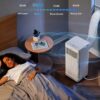 Midea 8,500 BTU ASHRAE Portable Air Conditioner, Cools up to 150 Sq. Ft. | 5,000 BTU SACC Portable AC, Smart APP & Remote Control, with Dehumidifier & Fan mode, Window Kit, Easy-to-use and Install