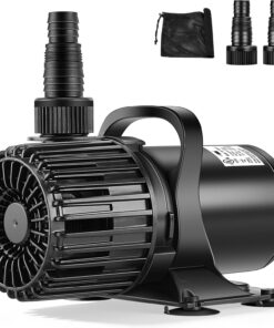 VIVOHOME 100W Pond Pump, 1600GPH Submersible Water Pump for Koi Pond | Pump Barrier Bag, 20.3ft Power Cord, 5 Position Adjustable Nozzle Angle, IPX8 Waterproof
