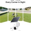 eufy Security SoloCam E30, 2-Pack, 2K Solar Security Camera, AI Tracking | 360° Coverage, Pan & Tilt, AI Detection, 2K Clarity, No Monthly Fee, Easy Setup, Works with HomeBase 3