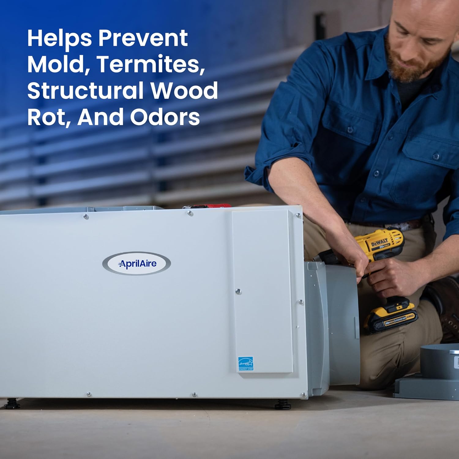 AprilAire E080 Pro 80-Pint Whole-House Dehumidifier, Energy Star Certified, Commercial-Grade for Basement, Crawlspace or Whole House up to 4,400 sq. ft. AprilAire E080 Pro 80-Pint Whole-House Dehumidifier, Energy Star Certified, Commercial-Grade for Basement, Crawlspace or Whole House up to 4,400 sq. ft. - Image 11