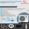 Daikin 12,000 BTU 18 SEER2 Entra R32 Series Heat Pump Mini Split A/C | System with Maxwell All-Inclusive 15’ Installation Kit and Wall Mounting Bracket (230V), White, RXC12+FTXC12+IKM1438+WAFP24