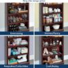 Sauder Miscellaneous Storage 5-Shelf Bookcase/ Book shelf, Select Cherry finish