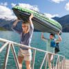 INTEX Challenger Inflatable Kayak Series: Includes Deluxe 86in Kayak Paddles and High-Output Pump – SuperStrong PVC – Adjustable Seat with Backrest – Removable Skeg – Cargo Storage Net (2-Person)