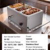 VEVOR 3-Pan Commercial Food Warmer, 24QT Electric Steam Table, 1200W Professional Countertop Stainless Steel Buffet Bain Marie with 86-185°F Temp Control for Catering and Restaurants, Silver