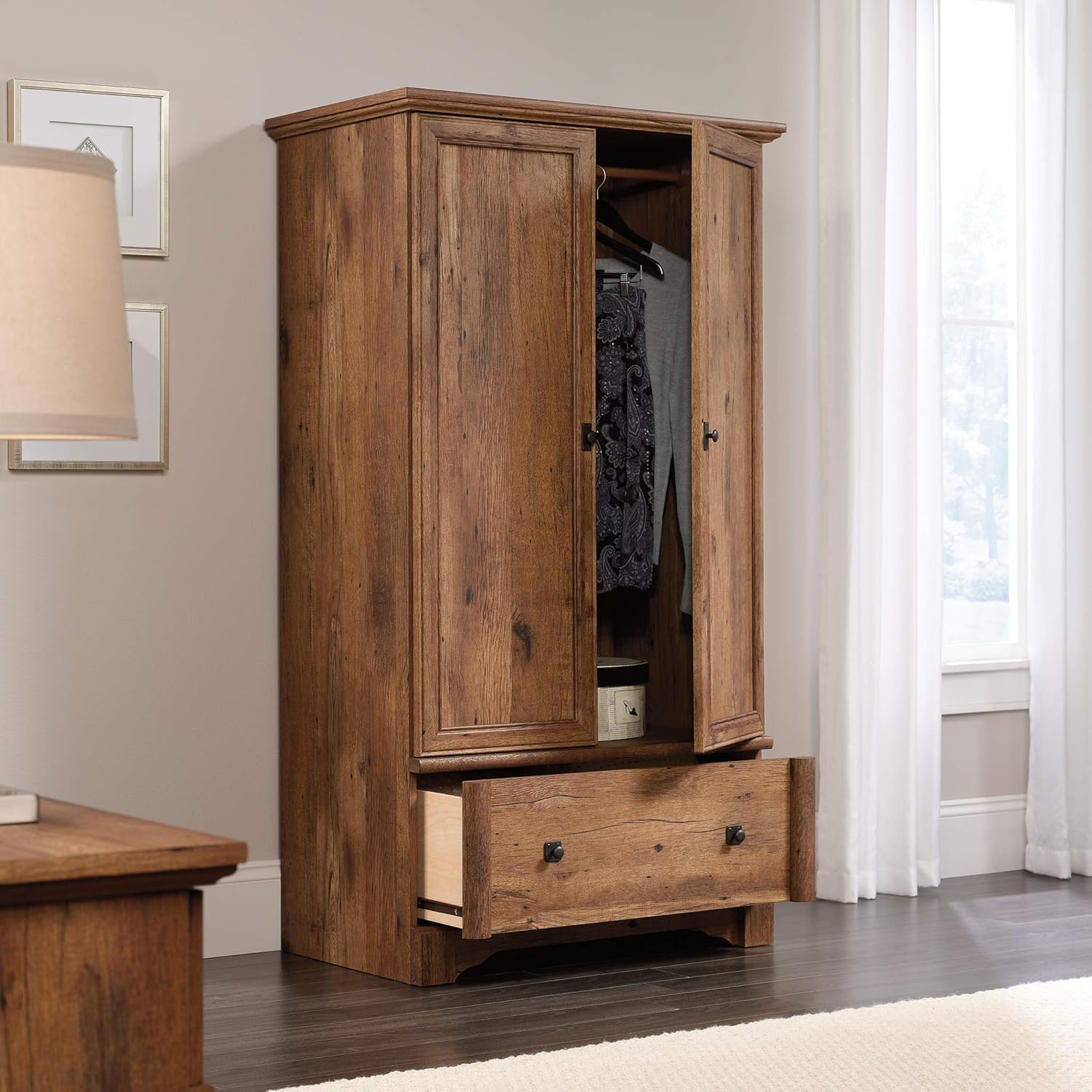 Sauder Palladia Armoire, Vintage Oak finish Sauder Palladia Armoire, Vintage Oak finish - Image 4
