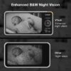 VTech Smart WiFi Baby Monitor, 2 Cameras for Twins & Two Rooms – 2K Split Screen, 5.5" Screen, 24X Zoom, Wide Angle, Free App, Night Light | Smart HD Plus Twin