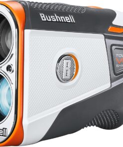 Bushnell Golf Tour V6 Shift Laser Rangefinder with Slope Compensation, 1300-Yard Range, Flag Lock Vibration, Magnetic Cart Mount, 6X Magnification, Waterproof – Tournament Legal