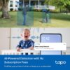 Tapo 2K Indoor/Outdoor Pan/Tilt Wired Security Camera, C216(2-Pack) | Baby Monitor, Person & Baby Cry Detection, 360° Motion Tracking, Color Night Vision, Subscription-Free Local Storage or Cloud, White