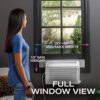 GE Profile ClearView Inverter Window Air Conditioner Unit, 12,200 BTU, Energy Efficient Cooling up to 550 sq ft., Ultra Quiet, SMART Home Capable, Includes Remote, White GE Profile ClearView Inverter Window Air Conditioner Unit, 12,200 BTU, Energy Efficient Cooling up to 550 sq ft., Ultra Quiet, SMART Home Capable, Includes Remote, White