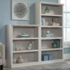 Sauder 5 Tier Book Shelf Wooden Bookcase Multipurpose Bookshelf for Home Office, Living Room, in Glacier Oak