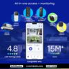 myQ Secure View™ 3-in-1 Smart Lock with 2K HDR Video Doorbell Camera, Face Access, Fingerprint Access, PIN & App Control — Intelligent Entry with Built-in Camera, Color Night Vision & Two-Way Audio
