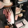 Sauder Miscellaneous Storage Armoire with Drawers, Raven Oak Finish Sauder Miscellaneous Storage Armoire with Drawers, Raven Oak Finish