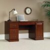 Sauder 404944 Heritage Hill Computer Credenza, Classic Cherry Finish, L: 59.25" x W: 20.47" x H: 30.24"