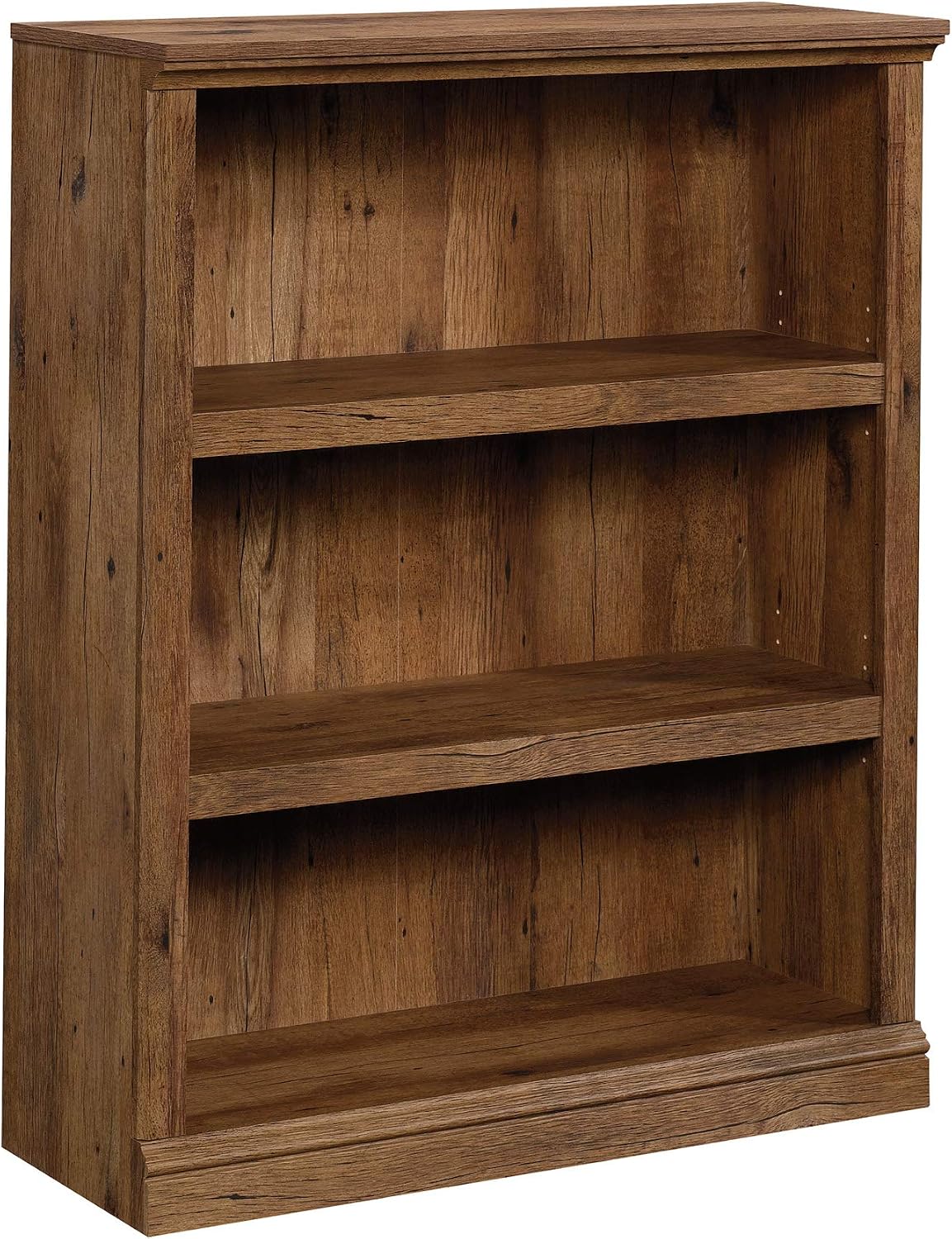 Sauder 3 Tier Book Shelf Wooden Bookcase Multipurpose Bookshelf for Home Office, Living Room, in Vintage Oak Sauder 3 Tier Book Shelf Wooden Bookcase Multipurpose Bookshelf for Home Office, Living Room, in Vintage Oak