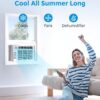 Midea 5,000 BTU Window Air Conditioner, Cools up to 150 Sq. Ft. with Easy-to-Use Reusable Filter, Remote, Perfect AC for Bedroom, Living Room, Home Office, Electronic Control