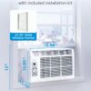 Midea 5,000 BTU Window Air Conditioner, Cools up to 150 Sq. Ft. with Easy-to-Use Reusable Filter, Remote, Perfect AC for Bedroom, Living Room, Home Office, Electronic Control