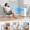 Midea 8,500 BTU ASHRAE Portable Air Conditioner, Cools up to 150 Sq. Ft. | 5,000 BTU SACC Portable AC, Smart APP & Remote Control, with Dehumidifier & Fan mode, Window Kit, Easy-to-use and Install