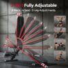 FLYBIRD WB2 Weight Bench, Utility Adjustable Weight Bench for Full Body Workout- Multi-Purpose Foldable Incline Bench (Black) FLYBIRD WB2 Weight Bench, Utility Adjustable Weight Bench for Full Body Workout- Multi-Purpose Foldable Incline Bench (Black)