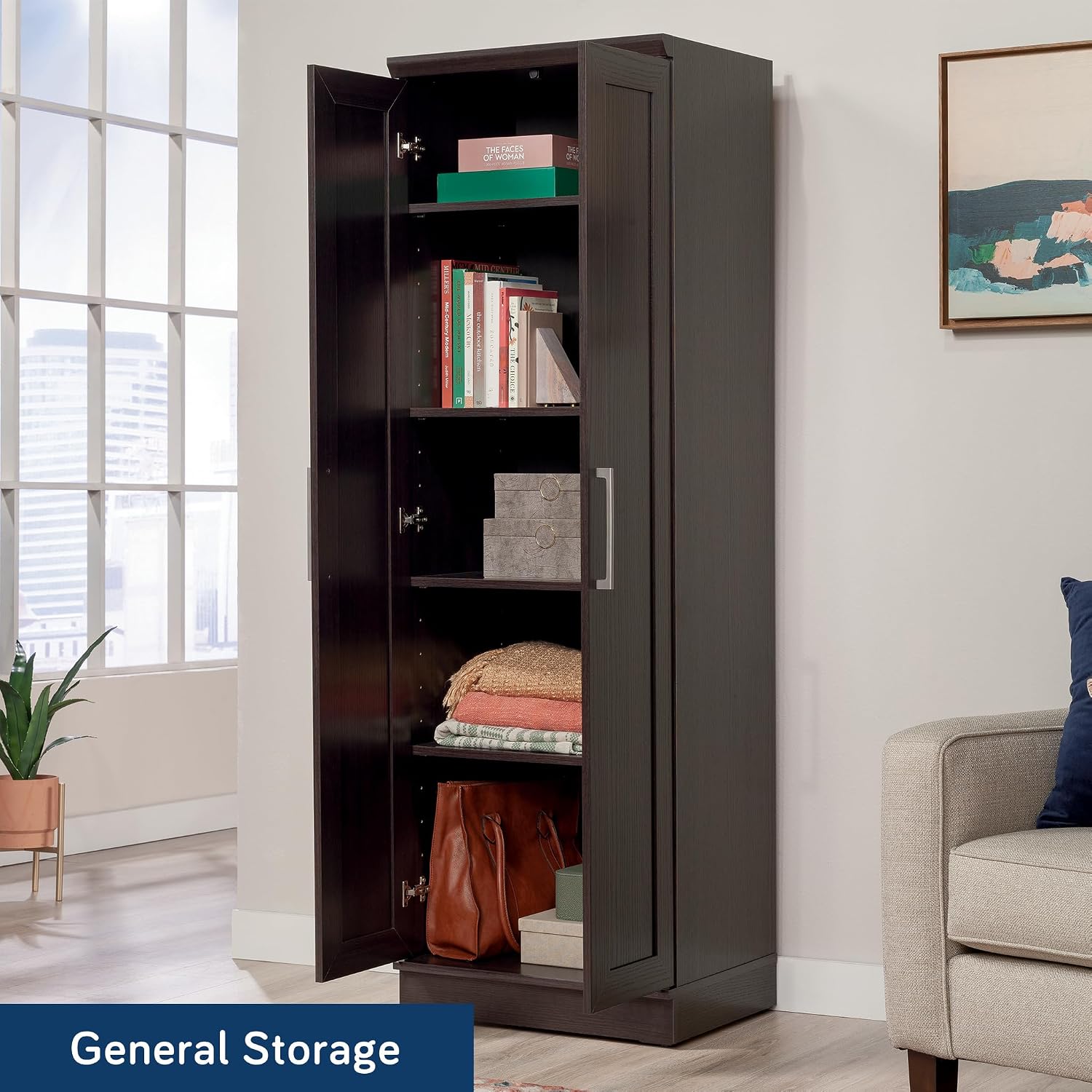 Sauder HomePlus Storage Cabinet/ Pantry cabinets, Dakota Oak finish Sauder HomePlus Storage Cabinet/ Pantry cabinets, Dakota Oak finish - Image 9