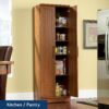 Sauder HomePlus Storage Cabinet/ Pantry cabinets, Sienna Oak finish Sauder HomePlus Storage Cabinet/ Pantry cabinets, Sienna Oak finish