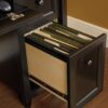 Sauder Edge Water Computer Desk with Storage Drawers, Home Office Desk, in Estate Black Sauder Edge Water Computer Desk with Storage Drawers, Home Office Desk, in Estate Black