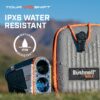 Bushnell Golf Tour V6 Shift Laser Rangefinder with Slope Compensation, 1300-Yard Range, Flag Lock Vibration, Magnetic Cart Mount, 6X Magnification, Waterproof – Tournament Legal