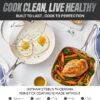 GOTHAM STEEL 20 Pc Ceramic Cookware Set, Diamond and Titanium Coated | Pots and Pans Set Non Stick, Non Toxic PFOA/PFOS Free, Utensils and Bakeware Included, Oven & Dishwasher Safe