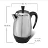 Farberware Electric Coffee Percolator, Stainless Steel Basket, Automatic Keep Warm, No-Drip Spout, 8 Cup Farberware Electric Coffee Percolator, Stainless Steel Basket, Automatic Keep Warm, No-Drip Spout, 8 Cup
