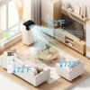 Garvee 14000 BTU Portable Air Conditioner, 3-in-1 Indoor AC Unit with Cooling, Dehumidifier, Fan, Follow Me, 24-Hour Timer, Remote Control & Window Kit for Bedroom, Home Office, Apartment, 750 Sq. Ft | with Cooling, Dehumidifier, Fan, Follow Me, 24-Hour Timer, Remote Control & Window Kit for Bedroom, Home Office, Apartment