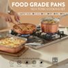 GOTHAM STEEL HAMMERED 20 Pc Pots and Pans Set Non Stick Ceramic Cookware | Deep Frying Pan & Bakeware Set Included, Non Toxic PFOA/PFOS Free, Induction Compatible, Oven & Dishwasher Safe, Copper GOTHAM STEEL HAMMERED 20 Pc Pots and Pans Set Non Stick Ceramic Cookware | Deep Frying Pan & Bakeware Set Included, Non Toxic PFOA/PFOS Free, Induction Compatible, Oven & Dishwasher Safe, Copper