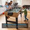 Best Choice Products 2x4ft Combo Game Table Set for Home, Game Room, Friends & Family w/Hockey, Foosball, Pool, Shuffleboard, Ping Pong, Chess, Checkers, Bowling, and Backgammon, Natural