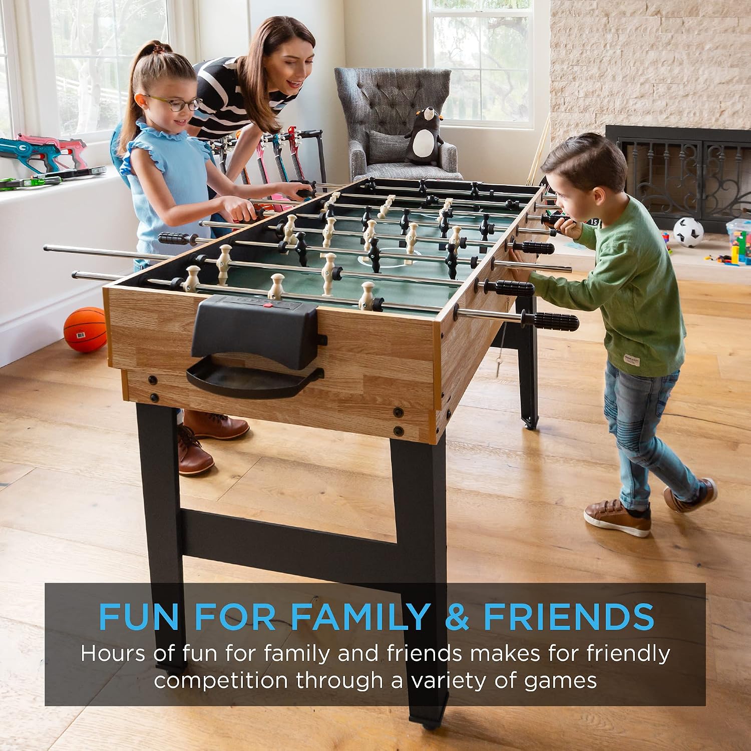 81sIEZy6tSL._AC_SL1500_.jpg Best Choice Products 2x4ft Combo Game Table Set for Home, Game Room, Friends & Family w/Hockey, Foosball, Pool, Shuffleboard, Ping Pong, Chess, Checkers, Bowling, and Backgammon, Natural