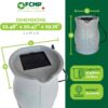 FCMP Outdoor Catalina 45-Gallon Rain Barrel – BPA-Free Flat-Back Design with 3.5 Foot Garden Hose, Shut-Off Thumb Valve, and Fixed Lid (RB-CAT-LTGRNT) Light Granite | BPA-Free Flat-Back Design with 3.5 Foot Garden Hose, Shut-Off Thumb Valve, and Fixed Lid