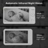 VTech Baby Monitor No WiFi, 7" IPS Screen, 5000mAh 12Hr Battery, 360° PTZ, 4X Zoom, Night Vision, Night Light, 2-Way Talk, White | Advanced HQ Max VTech Baby Monitor No WiFi, 7" IPS Screen, 5000mAh 12Hr Battery, 360° PTZ, 4X Zoom, Night Vision, Night Light, 2-Way Talk, White | Advanced HQ Max