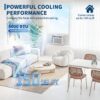 5000 BTU Window Air Conditioner, Window AC Units Cools up to 150 Sq. Ft, 3 Cooling & Fan Speeds, Quiet Operation, Easy Installation, Ideal for Small Bedroom, Living Room, Office