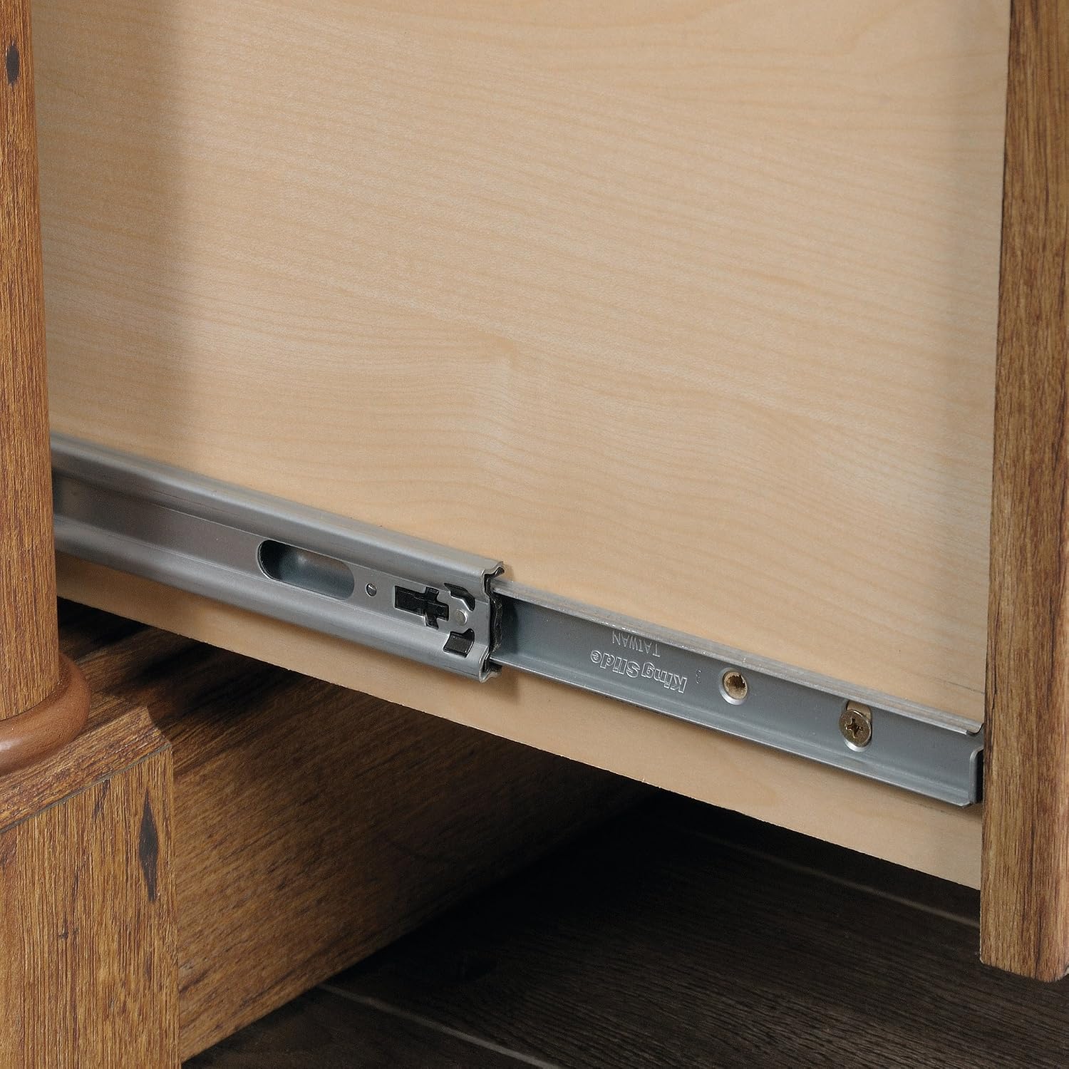 Sauder Palladia 2 Drawer File Cabinet, Lateral Filing Cabinets for Home Office, Hanging File Folders Organizer, Interlocking Drawers, in Vintage Oak Finish Sauder Palladia 2 Drawer File Cabinet, Lateral Filing Cabinets for Home Office, Hanging File Folders Organizer, Interlocking Drawers, in Vintage Oak Finish - Image 7